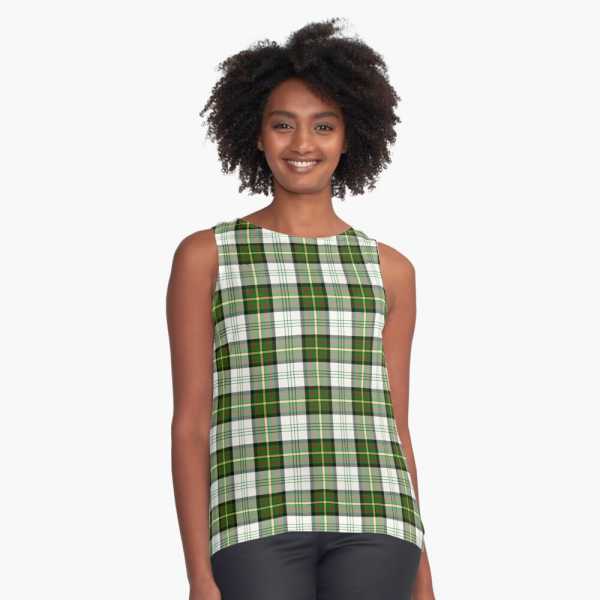 Gillies Green Dress tartan sleeveless top