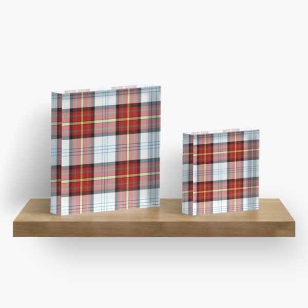 Gillies Red Dress tartan acrylic block