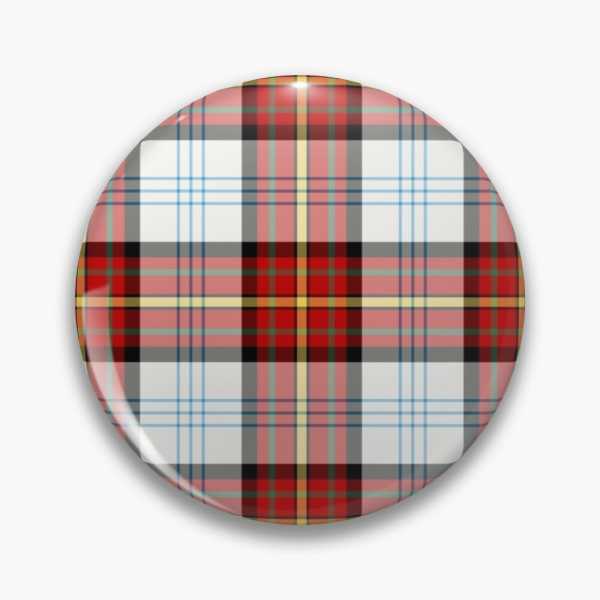 Gillies Red Dress tartan pinback button