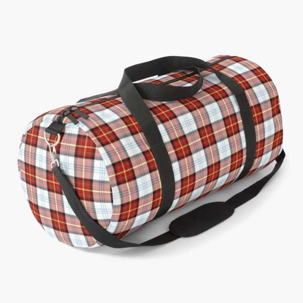 Gillies Red Dress tartan duffle bag