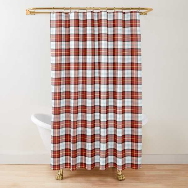 Gillies Red Dress tartan shower curtain