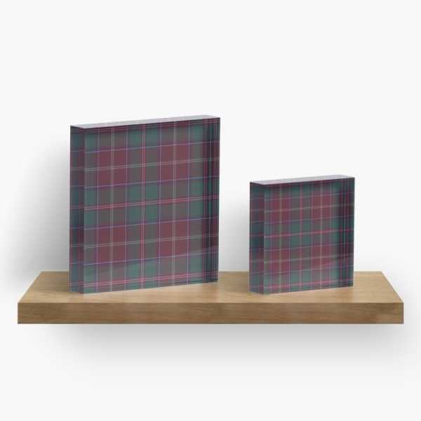 Glen Coe District tartan acrylic block