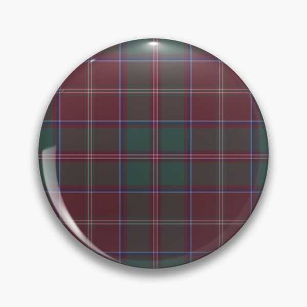 Glen Coe District tartan pinback button