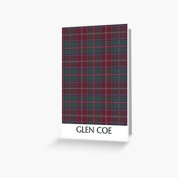 Glen Coe Tartan Card