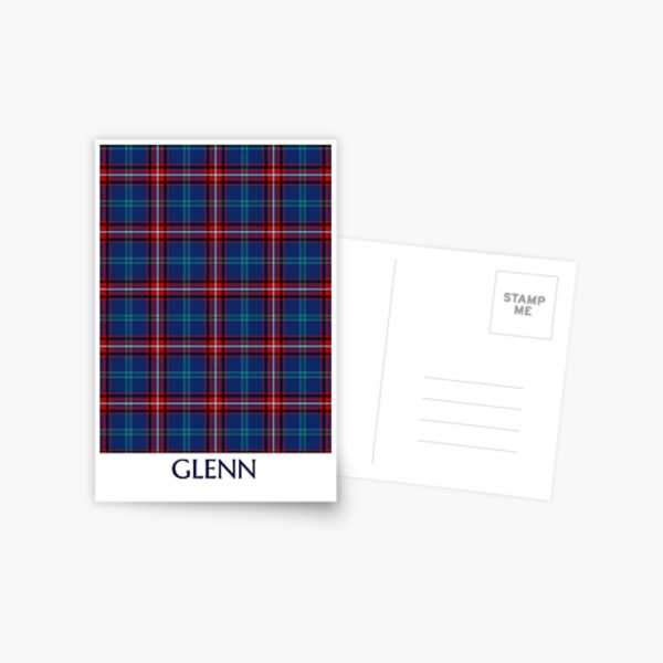 Glenn tartan postcard