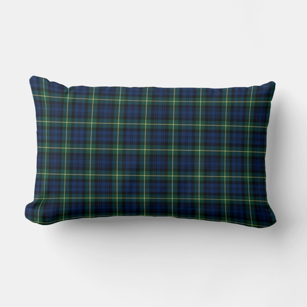 Gordon tartan lumbar cushion