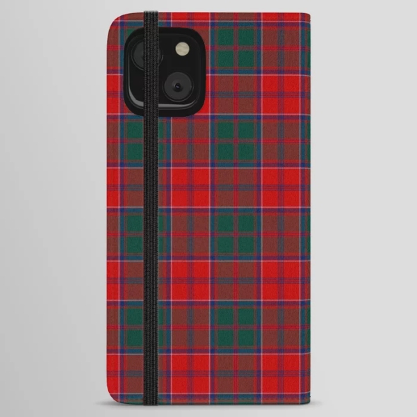 Clan Grant Tartan iPhone Wallet Case