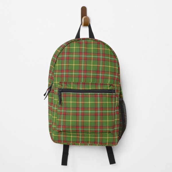 Green Christmas Plaid Backpack