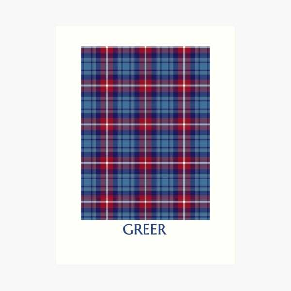 Clan Greer Tartan Print