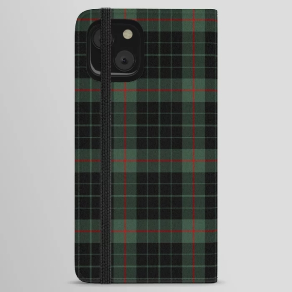 Clan Gunn Tartan iPhone Wallet Case