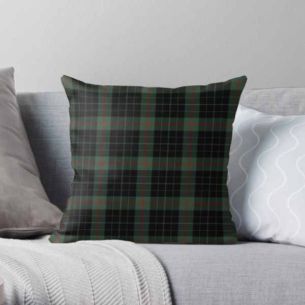 Gunn tartan throw pillow