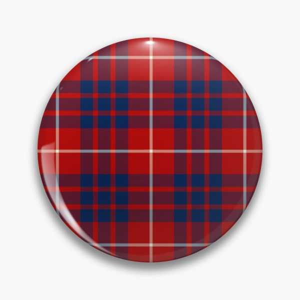 Hamilton tartan pinback button