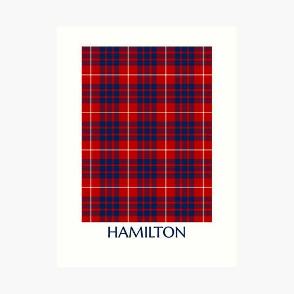 Clan Hamilton Tartan Print