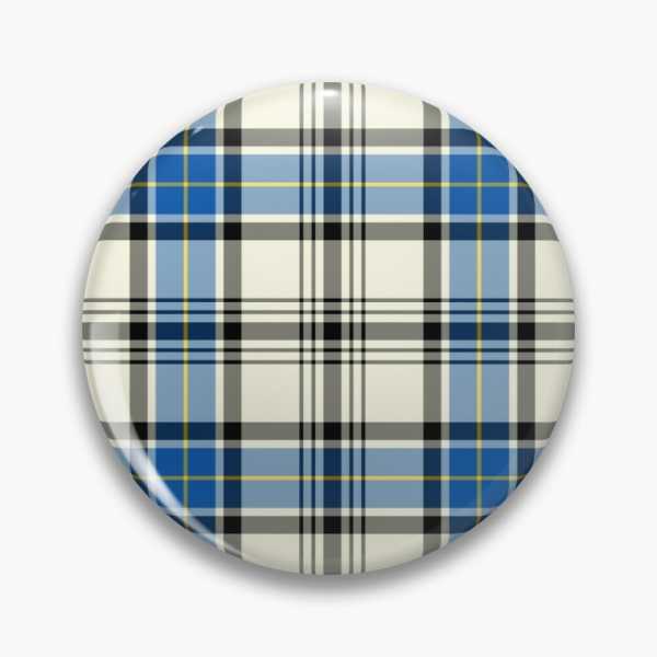 Hannay tartan pinback button