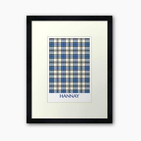 Hannay tartan framed print