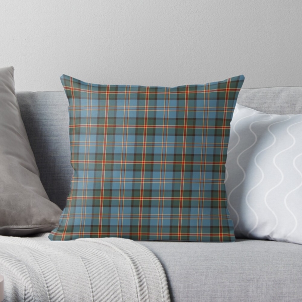 Hawaii tartan throw pillow