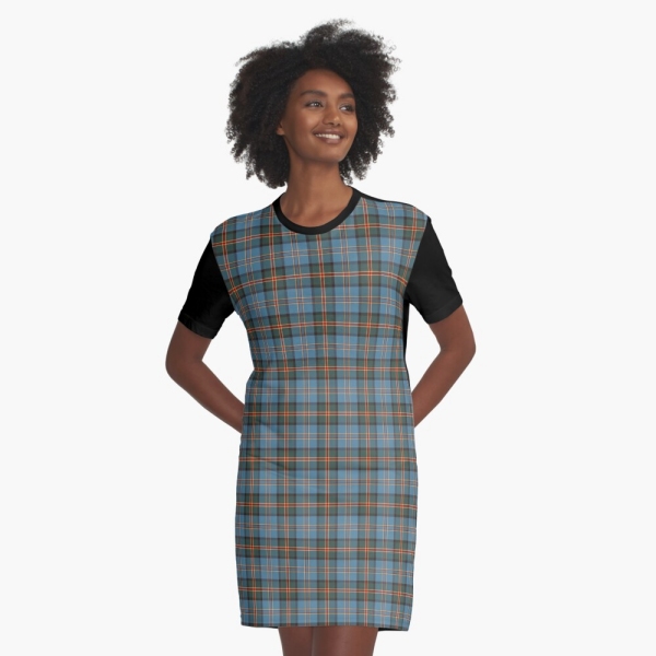 Hawaii tartan tee shirt dress