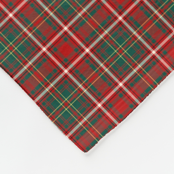 Hay tartan fleece blanket