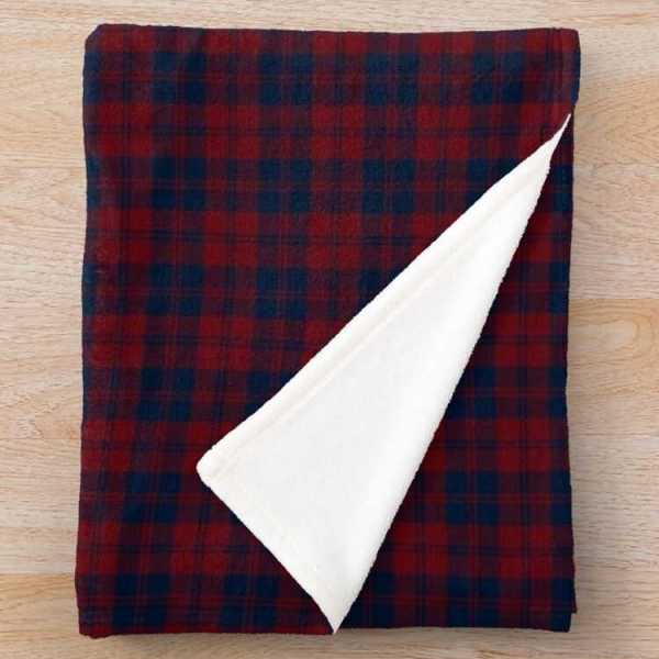 Hebridean District tartan fleece throw blanket