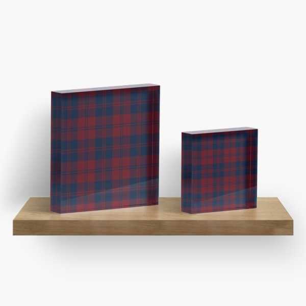 Hebridean District tartan acrylic block