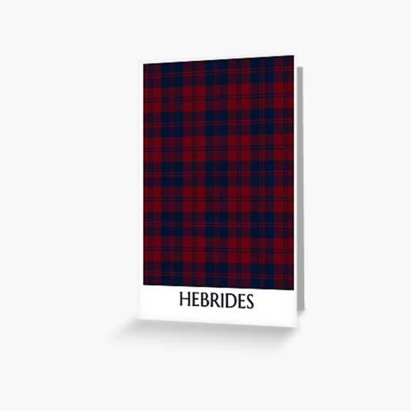 Hebridean District tartan greeting card