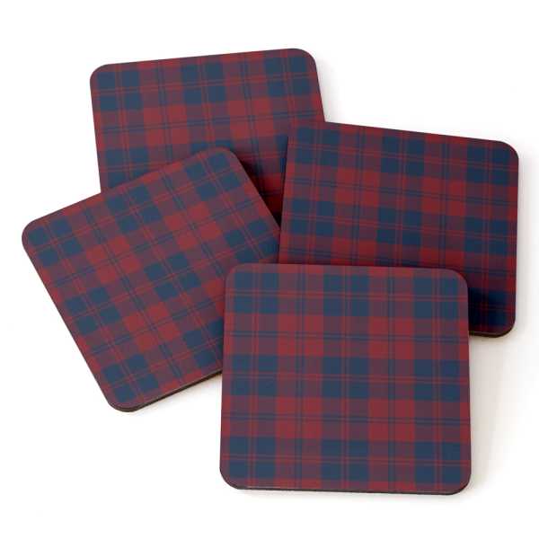 Hebridean District tartan beverage coasters