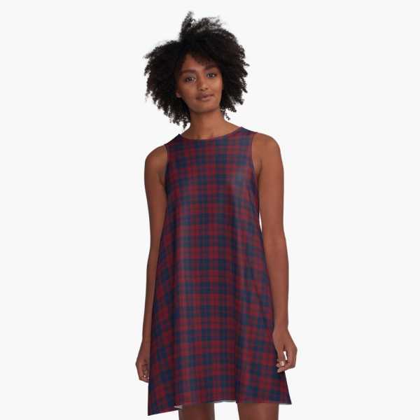 Hebridean District tartan a-line dress