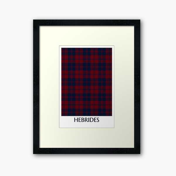 Hebridean District tartan framed print