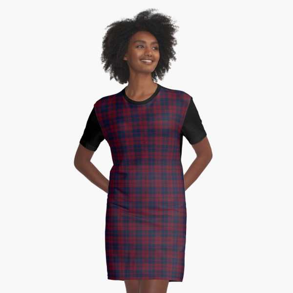 Hebridean District tartan tee shirt dress