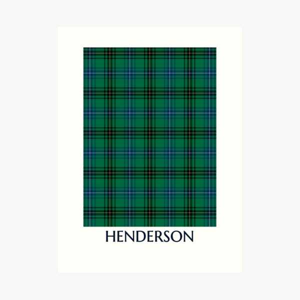 Clan Henderson Tartan Print