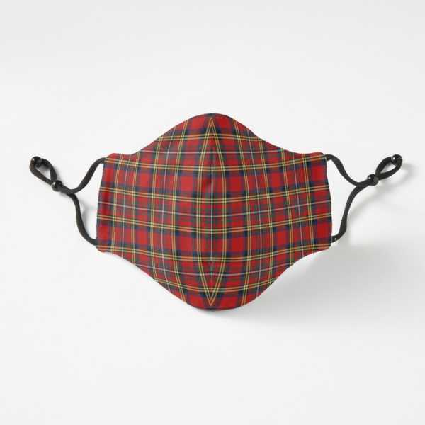 Hepburn tartan fitted face mask