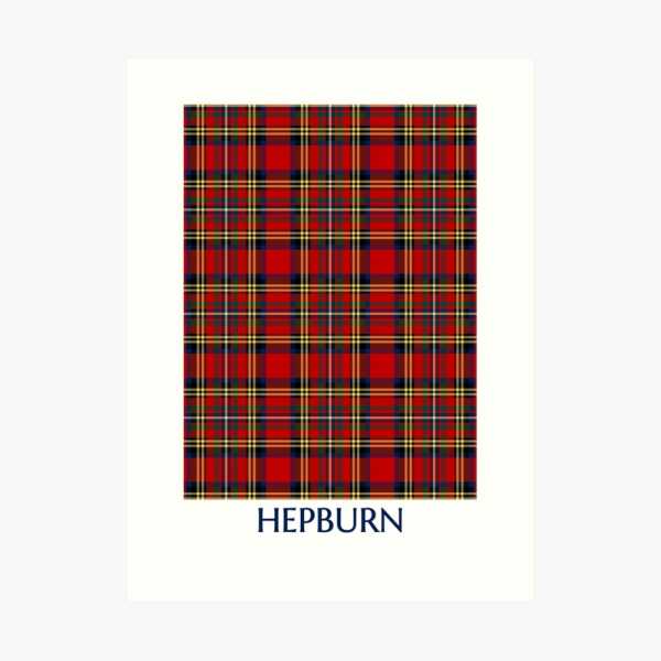 Clan Hepburn Tartan Print