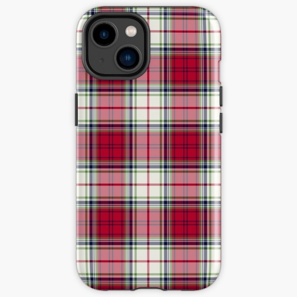 Highland Christmas plaid iPhone case