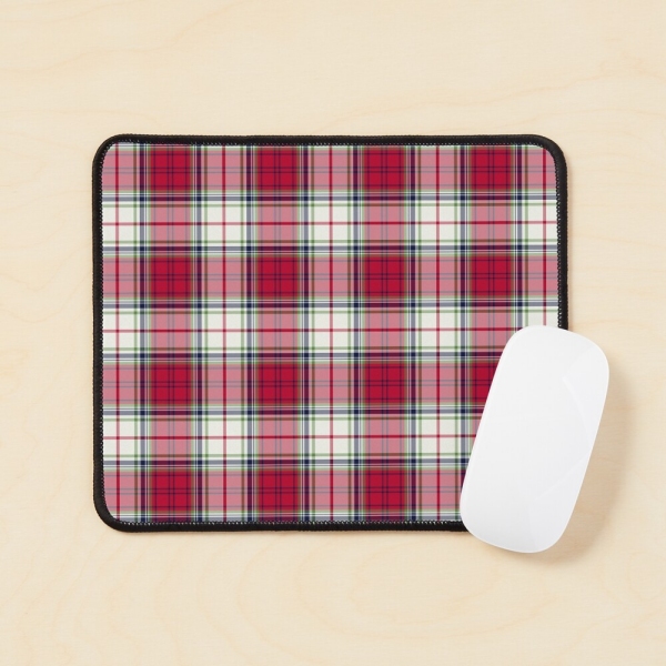 Highland Christmas plaid mouse pad