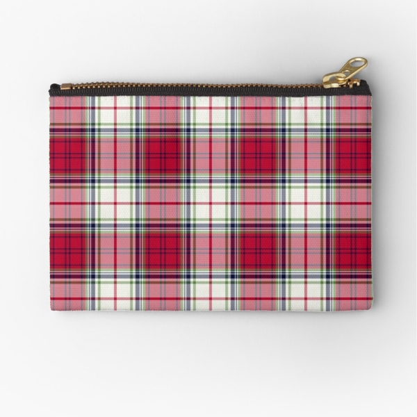 Highland Christmas plaid accessory bag