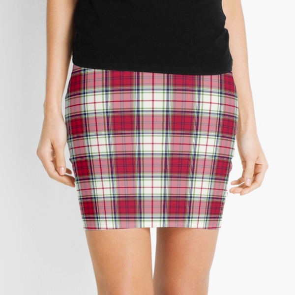 Highland Christmas plaid mini skirt