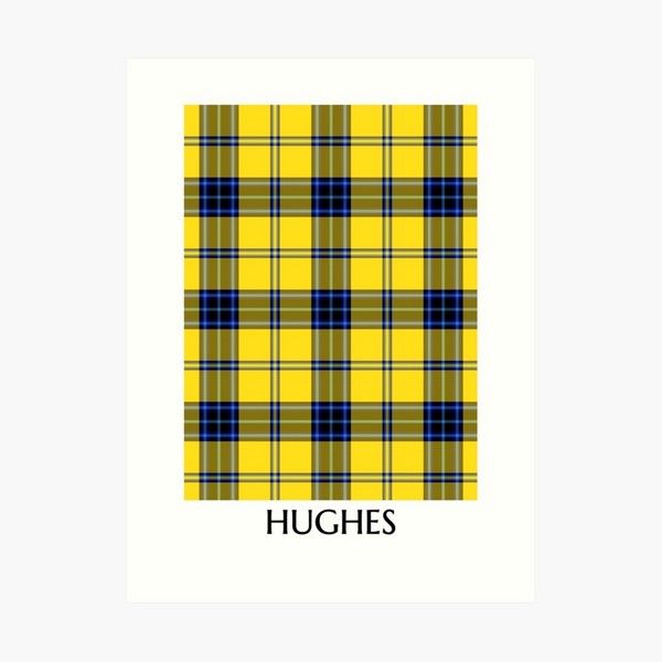 Clan Hughes Tartan Print