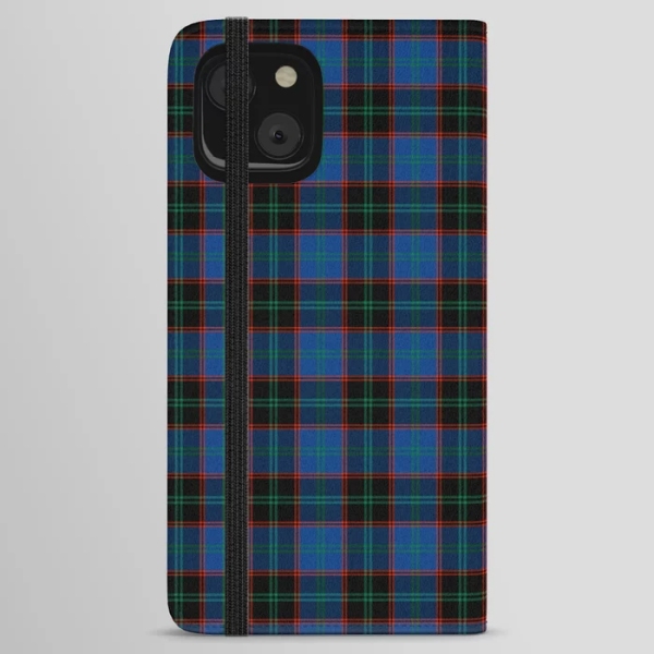 Clan Hume Tartan iPhone Wallet Case