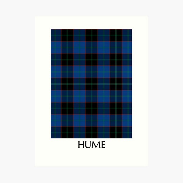 Clan Hume Tartan Print