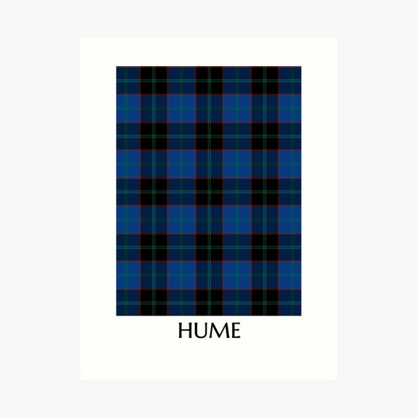 Hume tartan art print