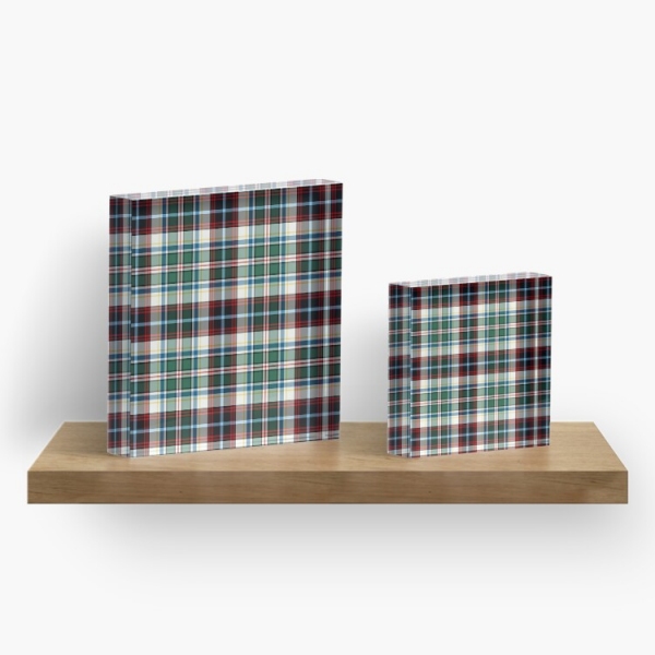 Innes Dress tartan acrylic block