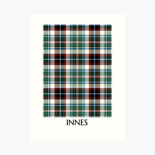 Innes Dress tartan art print