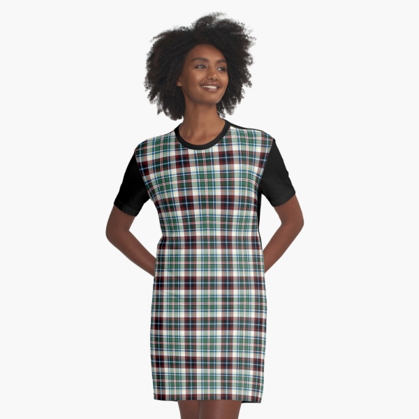 Innes Dress tartan tee shirt dress