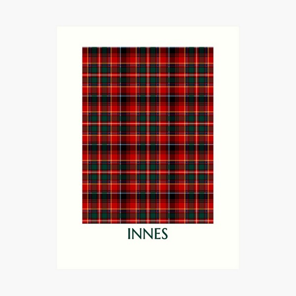 Innes tartan art print