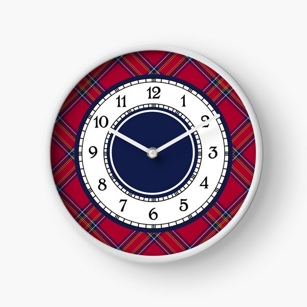 Inverness Tartan Wall Clock