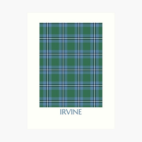 Clan Irvine Tartan Print