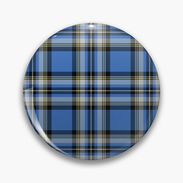 Isle of Skye District tartan pinback button