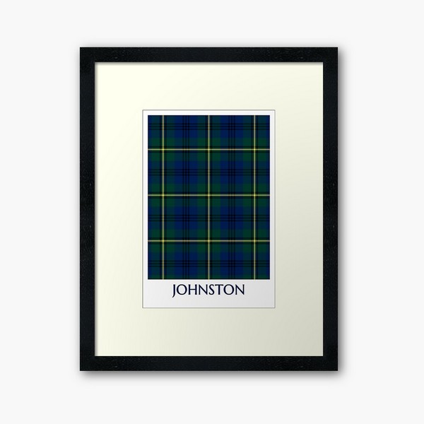 Johnston tartan framed print