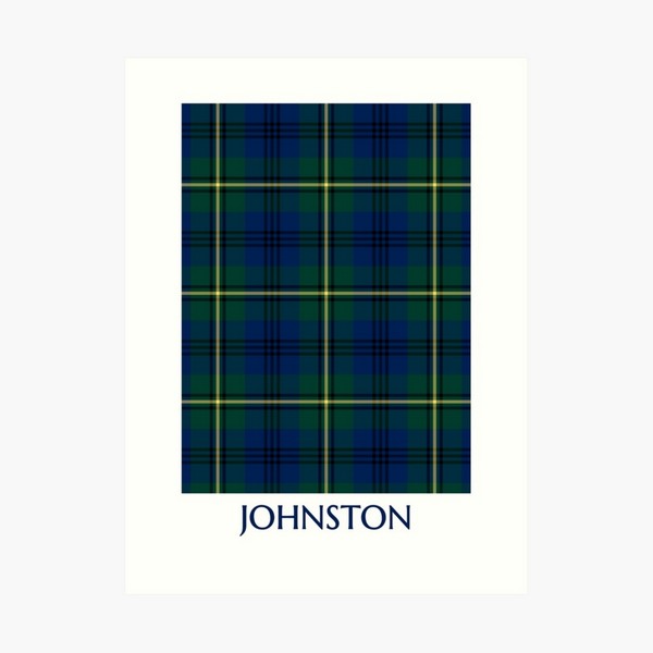 Clan Johnston Tartan Print