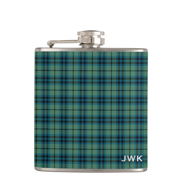 Keith Ancient tartan hip flask